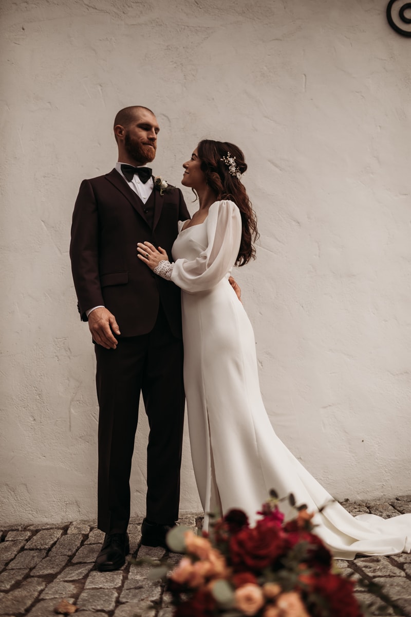 Wedding Photographer, bride and groom embrace